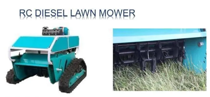 Remode Control Diesel Lawn Mower / Grass Cutter