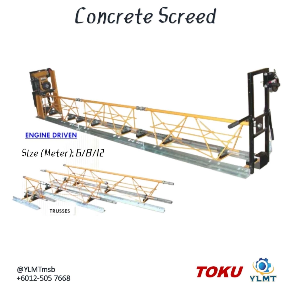 Engine / Air Drive Concrete Screed 9Meter / 12Meter
