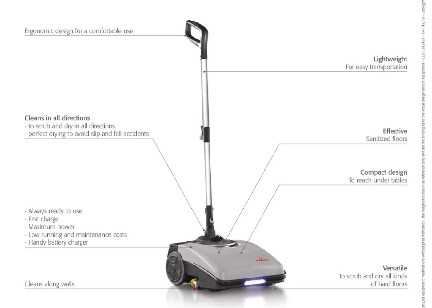 FLOOR CLEANER MACHINE Igea BY COMAC