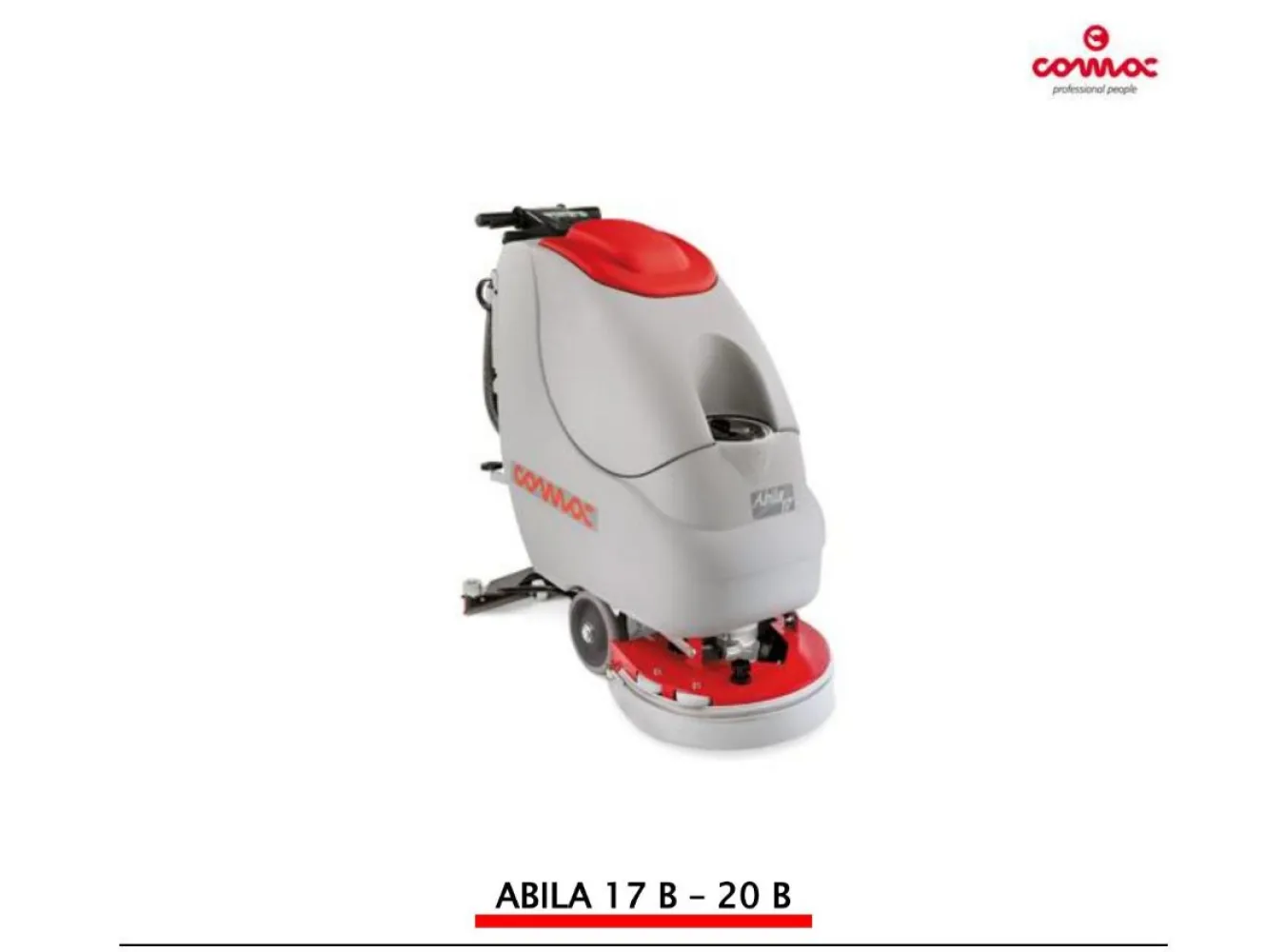 Floor cleaner machineAbila 17B and Abila 20B series by COMAC