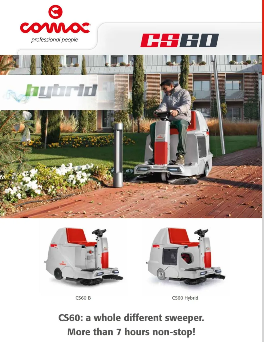 Floor cleaner machine CS60 B & CS60 Hybrid by COMAC